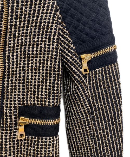 BALMAIN（バルマン）BALMAIN (バルマン) ジップアップジャケット ブラック サイズ:34の古着・服飾アイテム