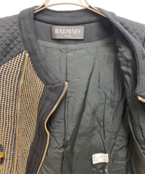 BALMAIN（バルマン）BALMAIN (バルマン) ジップアップジャケット ブラック サイズ:34の古着・服飾アイテム
