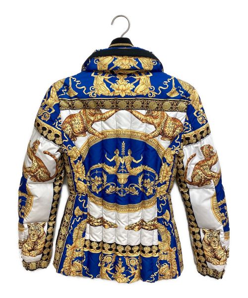 VERSACE（ヴェルサーチ）VERSACE (ヴェルサーチェ) ダウンジャケット ブルー サイズ:38の古着・服飾アイテム