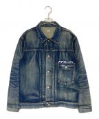 SEQUEL×FRAGMENTシークエル×フラグメント）の古着「DAMAGE DENIM JACKET」｜ブルー