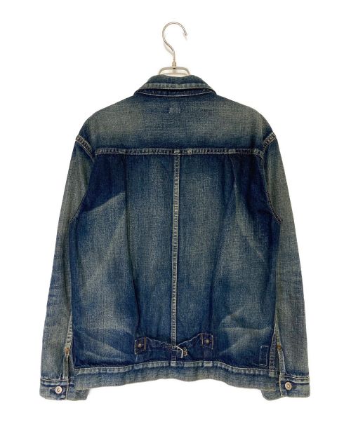 SEQUEL（シークエル）SEQUEL (シークエル) FRAGMENT (フラグメント) DAMAGE DENIM JACKET ブルー サイズ:Mの古着・服飾アイテム