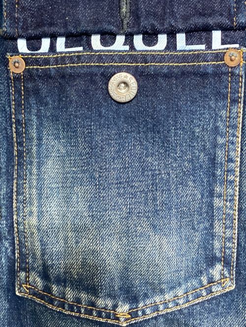 SEQUEL（シークエル）SEQUEL (シークエル) FRAGMENT (フラグメント) DAMAGE DENIM JACKET ブルー サイズ:Mの古着・服飾アイテム