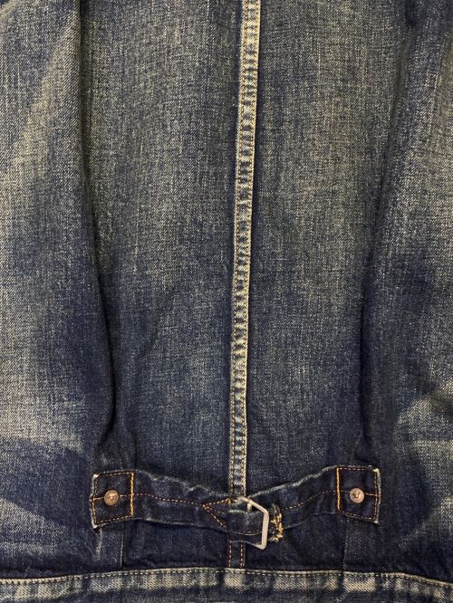 SEQUEL（シークエル）SEQUEL (シークエル) FRAGMENT (フラグメント) DAMAGE DENIM JACKET ブルー サイズ:Mの古着・服飾アイテム