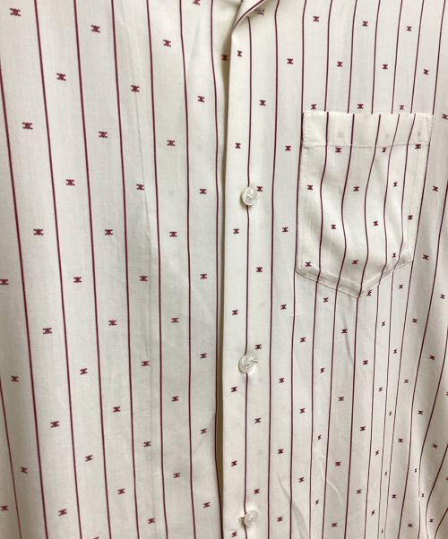 CELINE（セリーヌ）CELINE (セリーヌ) 23AW hawaiian shirt in printed viscose（プリントビスコースハワイアンシャツ） アイボリー サイズ:36の古着・服飾アイテム