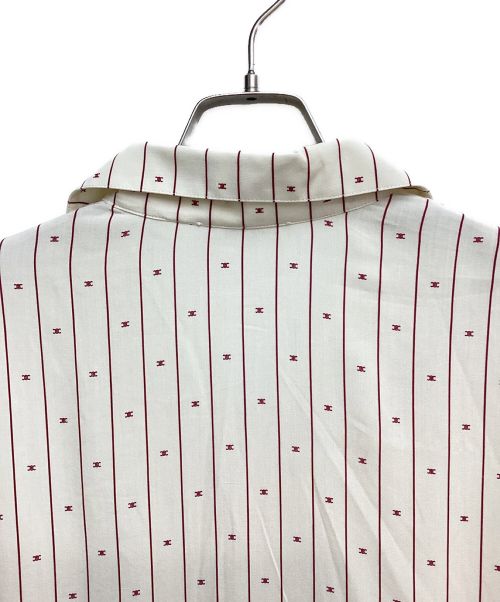 CELINE（セリーヌ）CELINE (セリーヌ) 23AW hawaiian shirt in printed viscose（プリントビスコースハワイアンシャツ） アイボリー サイズ:36の古着・服飾アイテム