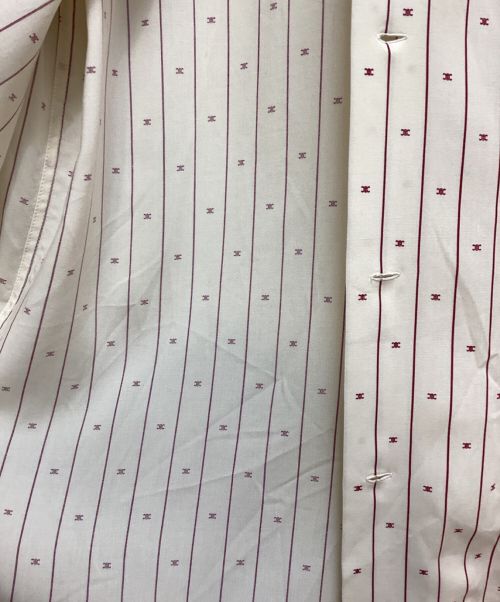 CELINE（セリーヌ）CELINE (セリーヌ) 23AW hawaiian shirt in printed viscose（プリントビスコースハワイアンシャツ） アイボリー サイズ:36の古着・服飾アイテム