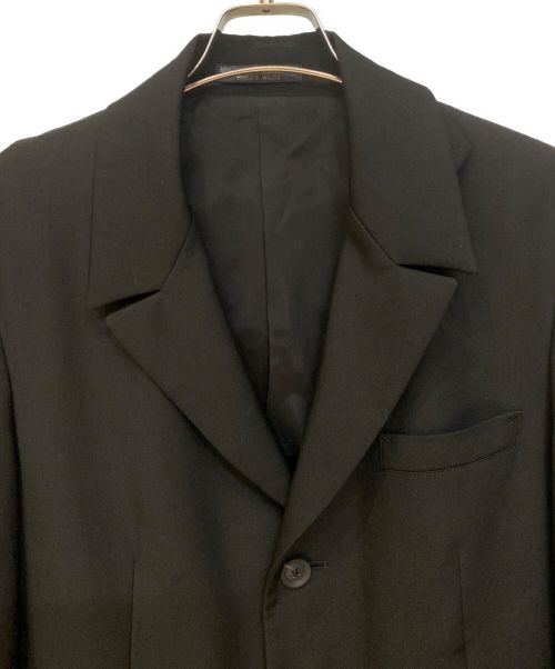 REGULATION Yohji Yamamoto（レギュレーションヨウジヤマモト）REGULATION Yohji Yamamoto (レギュレーションヨウジヤマモト) ウールギャバジンドクターコート ブラック サイズ:2の古着・服飾アイテム