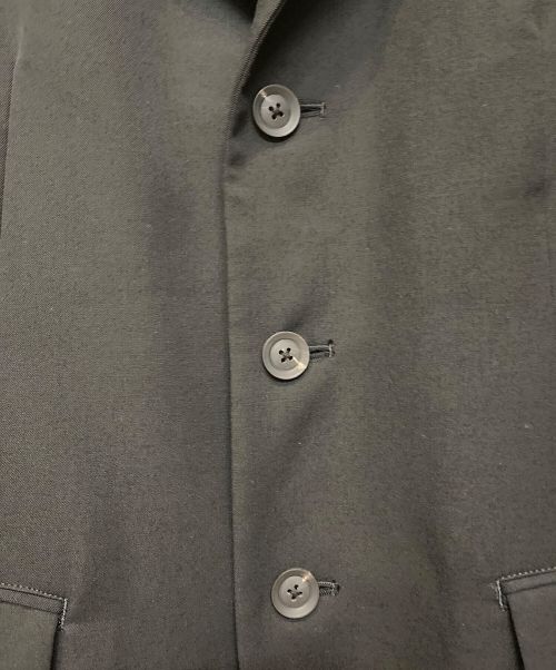 REGULATION Yohji Yamamoto（レギュレーションヨウジヤマモト）REGULATION Yohji Yamamoto (レギュレーションヨウジヤマモト) ウールギャバジンドクターコート ブラック サイズ:2の古着・服飾アイテム