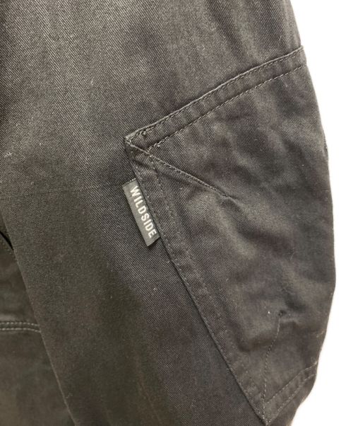 WILDSIDE YOHJI YAMAMOTO（ワイルドサイド ヨウジ ヤマモト）WILDSIDE YOHJI YAMAMOTO (ワイルドサイド ヨウジ ヤマモト) Cotton Chino 5B Shirt Jacket ブラック サイズ:3の古着・服飾アイテム