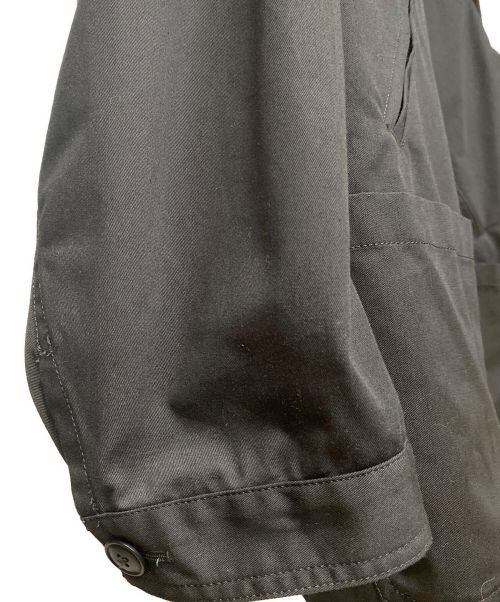 WILDSIDE YOHJI YAMAMOTO（ワイルドサイド ヨウジ ヤマモト）WILDSIDE YOHJI YAMAMOTO (ワイルドサイド ヨウジ ヤマモト) T/C Twill 5B Shirt Jacket ブラック サイズ:3の古着・服飾アイテム