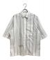 JIL SANDER（ジルサンダー）の古着「SILENCE STRIPED COTTON-POPLIN SHIRT （サイレンス ストライプ コットン ポプリンシャツ）」｜ホワイト