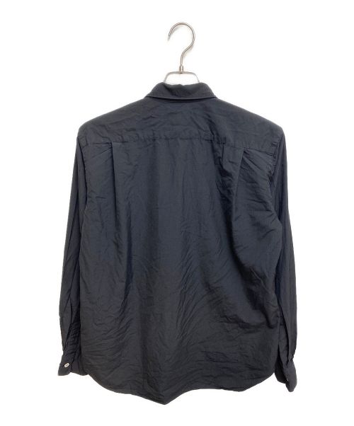 COMME des GARCONS HOMME PLUS（コムデギャルソンオムプリュス）COMME des GARCONS HOMME PLUS (コムデギャルソンオムプリュス) 23SS ポリエステル縮絨シャツ ブラック サイズ:Sの古着・服飾アイテム