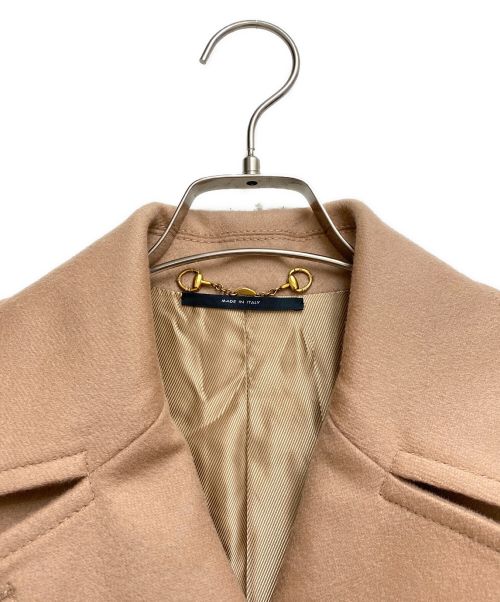 GUCCI（グッチ）GUCCI (グッチ) ダブルウールコート ベージュ サイズ:36の古着・服飾アイテム