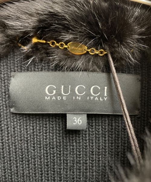 GUCCI（グッチ）GUCCI (グッチ) ファーベスト ブラック サイズ:36の古着・服飾アイテム