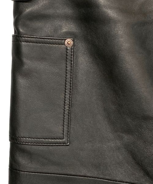 SUPREME（シュプリーム）SUPREME (シュプリーム) Leather Double Knee Painter Pants ブラック サイズ:30 未使用品の古着・服飾アイテム