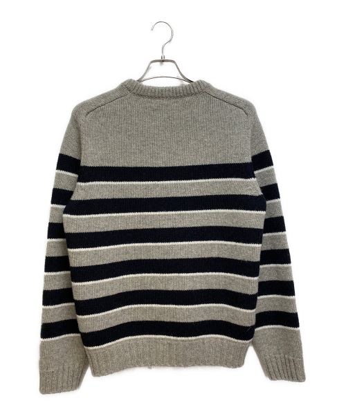 CELINE（セリーヌ）CELINE (セリーヌ) 23AW トリオンフストライプニット ブラック×ベージュ サイズ:Sの古着・服飾アイテム