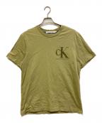 Calvin Klein Jeansカルバンクラインジーンズ）の古着「ロゴTシャツ」｜カーキ