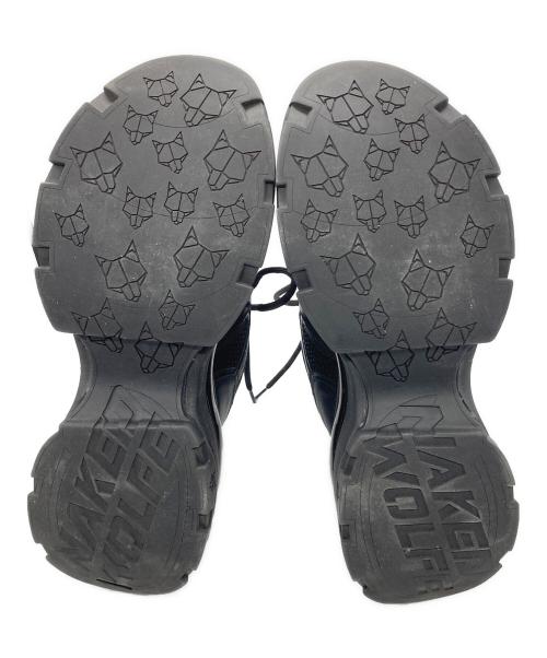 NAKEDOWOLFE（ネイキッドウルフ）NAKEDOWOLFE (ネイキッドウルフ) プラットフォームスニーカー ブラック サイズ:24.5の古着・服飾アイテム