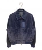 Diorディオール）の古着「23AW スウェードレザージャケット」｜ネイビー