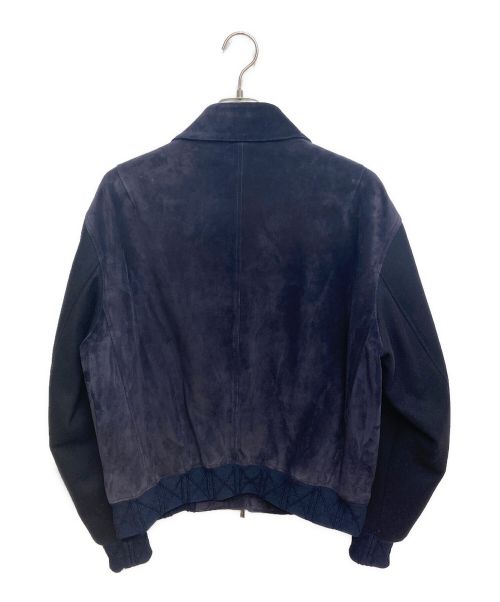 Dior（ディオール）Dior (ディオール) 23AW スウェードレザージャケット ネイビー サイズ:50の古着・服飾アイテム