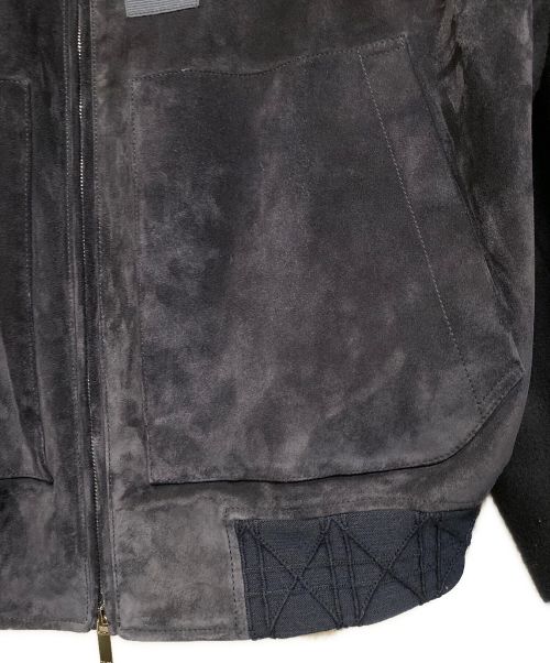 Dior（ディオール）Dior (ディオール) 23AW スウェードレザージャケット ネイビー サイズ:50の古着・服飾アイテム