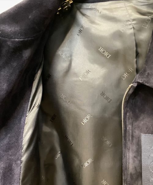 Dior（ディオール）Dior (ディオール) 23AW スウェードレザージャケット ネイビー サイズ:50の古着・服飾アイテム