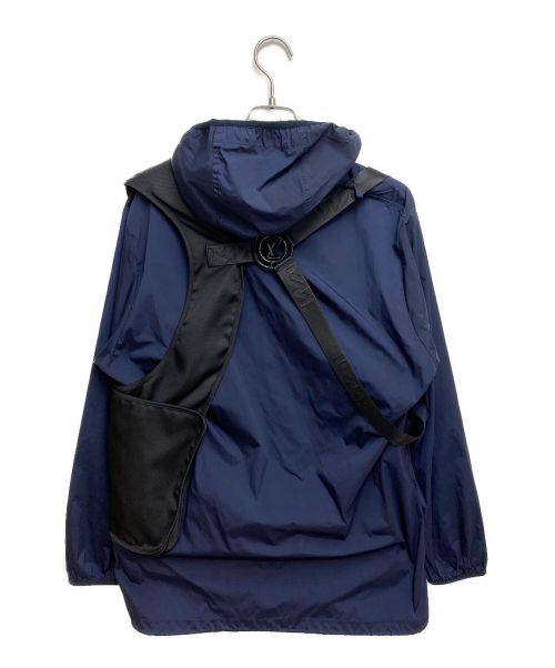 LOUIS VUITTON（ルイ ヴィトン）LOUIS VUITTON (ルイ ヴィトン) ベルトポケット付 ウィンドブレーカー ネイビー サイズ:46 未使用品の古着・服飾アイテム