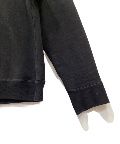 ATON（エイトン）ATON (エイトン) GARMENT DYE URAKE | OVERSIZED SWEAT SHIRT ブラック サイズ:02の古着・服飾アイテム