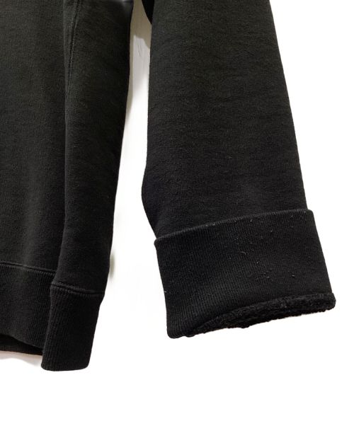 ATON（エイトン）ATON (エイトン) GARMENT DYE URAKE | OVERSIZED SWEAT SHIRT ブラック サイズ:02の古着・服飾アイテム