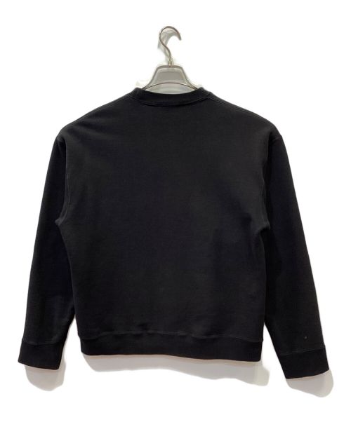 ATON（エイトン）ATON (エイトン) GARMENT DYE URAKE | OVERSIZED SWEAT SHIRT ブラック サイズ:02の古着・服飾アイテム