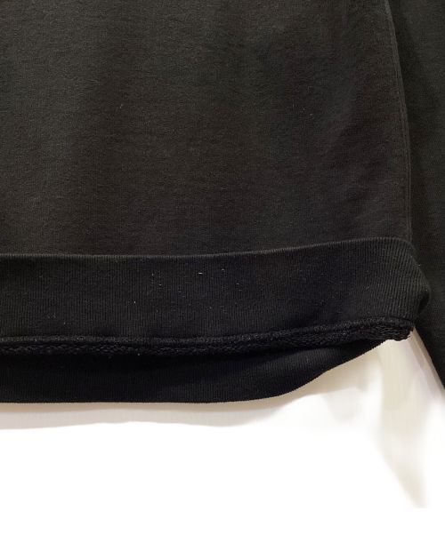 ATON（エイトン）ATON (エイトン) GARMENT DYE URAKE | OVERSIZED SWEAT SHIRT ブラック サイズ:02の古着・服飾アイテム