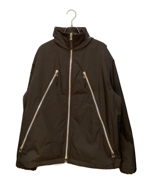 BOTTEGA VENETA（ボッテガベネタ）BOTTEGA VENETA (ボッテガベネタ) 21AW テクニカルジップジャケット ブラウン サイズ:Lの古着・服飾アイテム