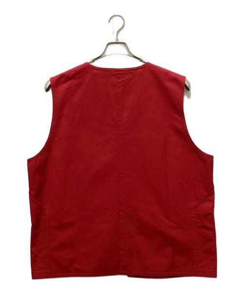 SYU.（シュウ）SYU. (シュウ) Docking vest shirts　ドッキングベストシャツ レッド サイズ:２の古着・服飾アイテム