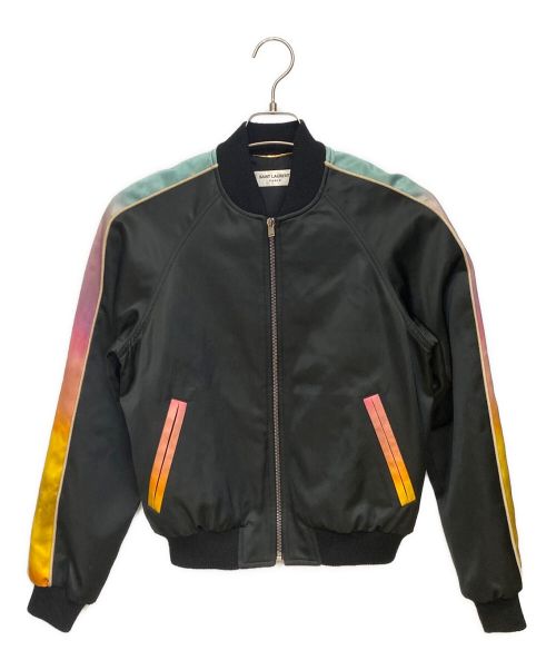 Saint Laurent Paris（サンローランパリ）Saint Laurent Paris (サンローランパリ) ブラックパンサースーベニアジャケット ブラック サイズ:38の古着・服飾アイテム