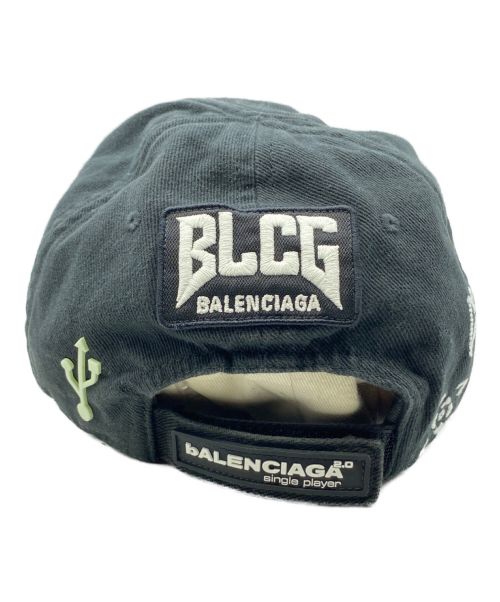 BALENCIAGA（バレンシアガ）BALENCIAGA (バレンシアガ) Gamer cap ブラック サイズ:59cmの古着・服飾アイテム