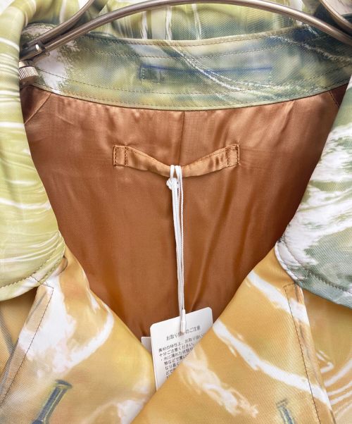 doublet（ダブレット）doublet (ダブレット) マーブル総柄コート グリーン サイズ:S 未使用品の古着・服飾アイテム