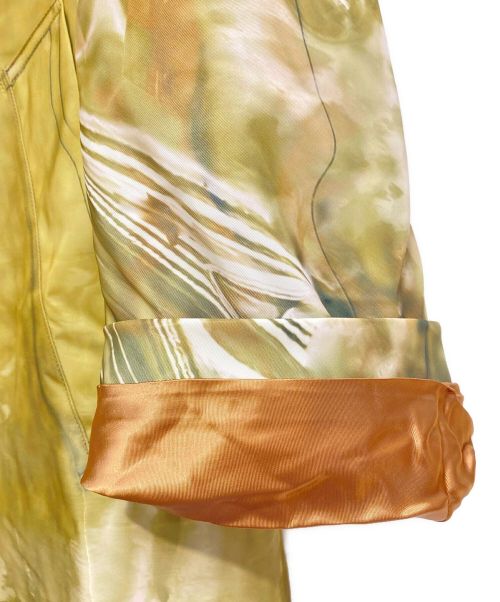 doublet（ダブレット）doublet (ダブレット) マーブル総柄コート グリーン サイズ:S 未使用品の古着・服飾アイテム