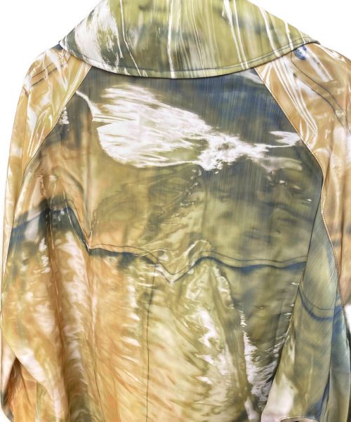 doublet（ダブレット）doublet (ダブレット) マーブル総柄コート グリーン サイズ:S 未使用品の古着・服飾アイテム