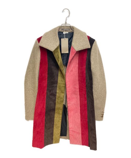 COMME des GARCONS HOMME PLUS（コムデギャルソンオムプリュス）COMME des GARCONS HOMME PLUS (コムデギャルソンオムプリュス) 22AW コーデュロイ切替ジャケット ブラウン サイズ:S 未使用品の古着・服飾アイテム