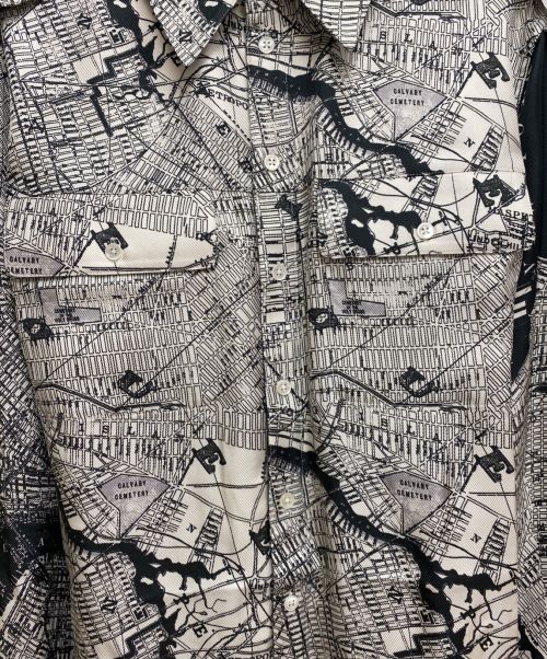 PETER DO（ピーター・ドゥ）PETER DO (ピーター・ドゥ) BANANA REPUBLIC (バナナリパブリック) 総柄シルクシャツ サイズ:Lの古着・服飾アイテム