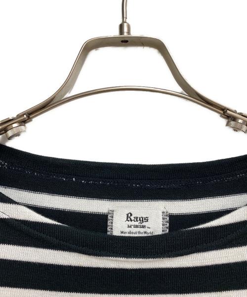 Rags McGREGOR（ラグスマックレガー）Rags McGREGOR (ラグス マクレガー) ボーダーカットソー ブラック サイズ:Mの古着・服飾アイテム