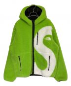 SUPREME×THE NORTH FACEシュプリーム×ザ ノース フェイス）の古着「Logo Hoodie Fleece Jacket」｜グリーン