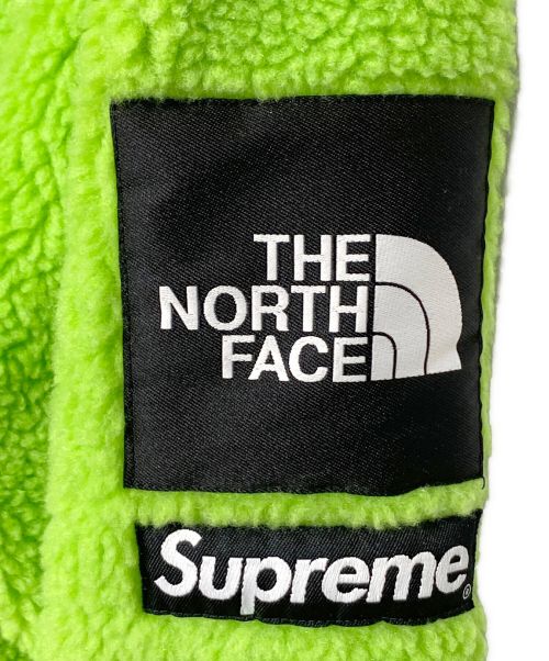 SUPREME（シュプリーム）SUPREME (シュプリーム) THE NORTH FACE (ザ ノース フェイス) Logo Hoodie Fleece Jacket グリーン サイズ:Mの古着・服飾アイテム
