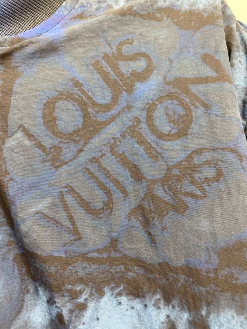 LOUIS VUITTON（ルイ ヴィトン）LOUIS VUITTON (ルイ ヴィトン) 21AW Solt Print Bomber ネイビー サイズ:46の古着・服飾アイテム