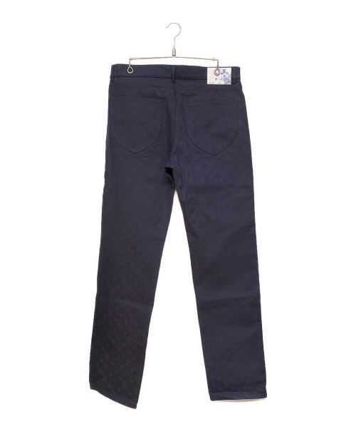 LOUIS VUITTON（ルイ ヴィトン）LOUIS VUITTON (ルイ ヴィトン) モノグラムジャガードデニムパンツ ネイビー サイズ:33の古着・服飾アイテム
