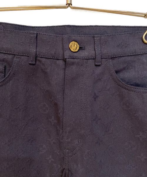 LOUIS VUITTON（ルイ ヴィトン）LOUIS VUITTON (ルイ ヴィトン) モノグラムジャガードデニムパンツ ネイビー サイズ:33の古着・服飾アイテム