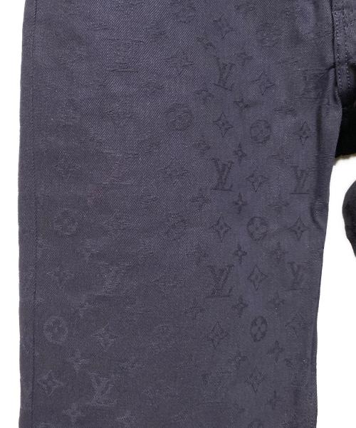 LOUIS VUITTON（ルイ ヴィトン）LOUIS VUITTON (ルイ ヴィトン) モノグラムジャガードデニムパンツ ネイビー サイズ:33の古着・服飾アイテム