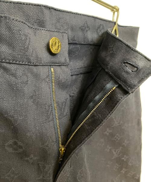 LOUIS VUITTON（ルイ ヴィトン）LOUIS VUITTON (ルイ ヴィトン) モノグラムジャガードデニムパンツ ネイビー サイズ:33の古着・服飾アイテム