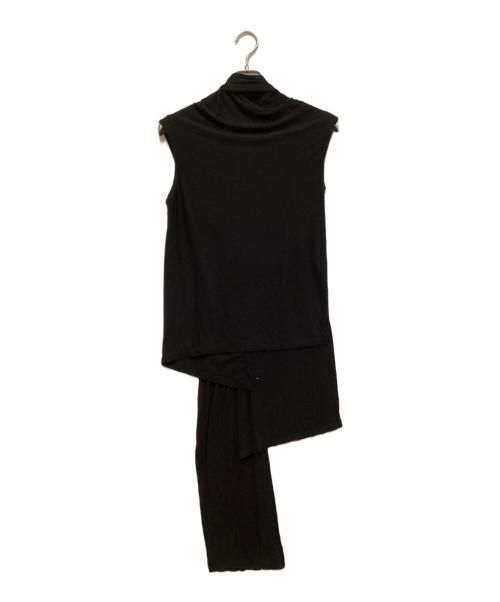 LIMI feu（リミフゥ）LIMI feu (リミフゥ) ドレープノースリーブカットソー ブラック サイズ:SIZE Sの古着・服飾アイテム