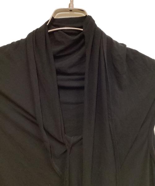 LIMI feu（リミフゥ）LIMI feu (リミフゥ) ドレープノースリーブカットソー ブラック サイズ:SIZE Sの古着・服飾アイテム